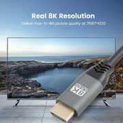 Cavo HD HDMI2.1 8K 120Hz ad alta dinamica, 120Hz 50cm, 120Hz 1.5m, 120Hz 2m, 120Hz 3m, 120Hz 5m