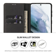 Custodia portafoglio in pelle con slot carte per Samsung Galaxy S