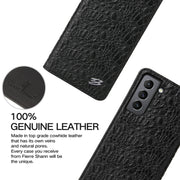 Custodia portafoglio in pelle con slot carte per Samsung Galaxy S