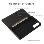 Custodia portafoglio in pelle per Samsung Galaxy S21 5G