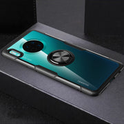 Custodia protettiva antiurto in TPU + acrilico con supporto per anello in metallo, For Huawei Mate 30, For Huawei Mate 30 Pro, For Xiaomi Redmi Note 8, For Xiaomi Redmi Note 8 Pro