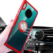 Custodia protettiva antiurto in TPU + acrilico con supporto per anello in metallo, For Huawei Mate 30, For Huawei Mate 30 Pro, For Xiaomi Redmi Note 8, For Xiaomi Redmi Note 8 Pro