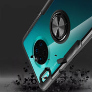 Custodia protettiva antiurto in TPU + acrilico con supporto per anello in metallo, For Huawei Mate 30, For Huawei Mate 30 Pro, For Xiaomi Redmi Note 8, For Xiaomi Redmi Note 8 Pro