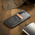 Custodia posteriore in pelle per Samsung Galaxy S21+ 5G