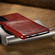 Custodia posteriore in pelle per Samsung Galaxy S21+ 5G