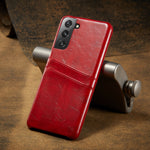 Custodia posteriore in pelle per Samsung Galaxy S21+ 5G