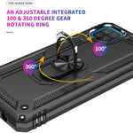 Custodia protettiva TPU con supporto rotante per Samsung Galaxy