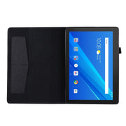 Flip orizzontale TPU + custodia protettiva in pelle PU tessuto con clip per biglietti da visita, For Huawei M5 8.0, For Huawei M6 8.4, For Huawei Enjoy Tablet 2 10.1 / T10 / T10S, For Lenovo Tab E10, For Lenovo Tab M10, For Lenovo Tab P10              ...