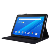 Flip orizzontale TPU + custodia protettiva in pelle PU tessuto con clip per biglietti da visita, For Huawei M5 8.0, For Huawei M6 8.4, For Huawei Enjoy Tablet 2 10.1 / T10 / T10S, For Lenovo Tab E10, For Lenovo Tab M10, For Lenovo Tab P10              ...