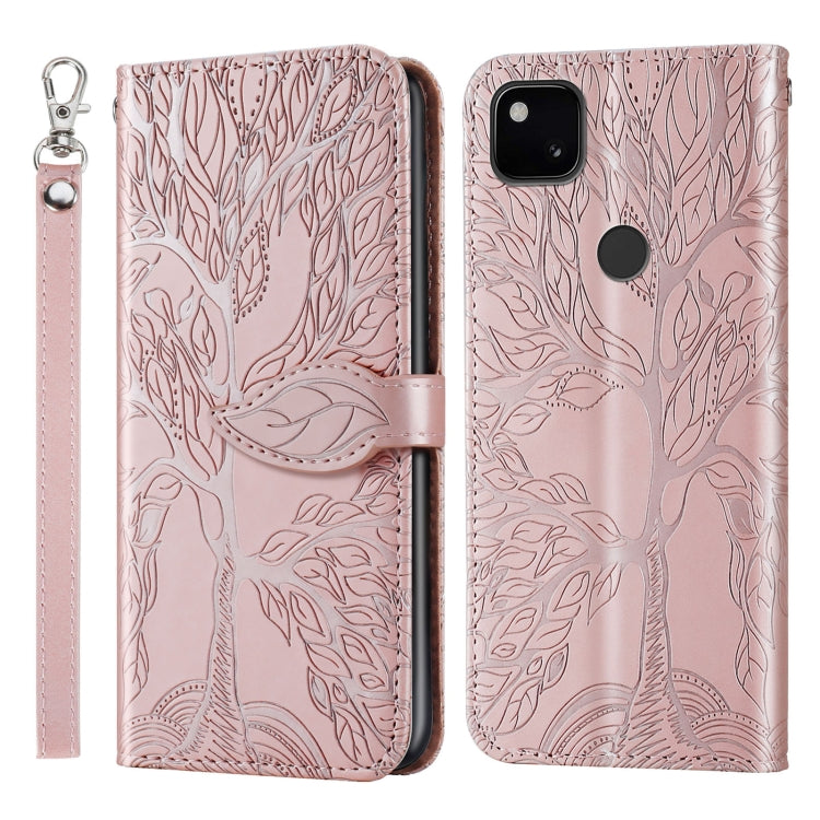 Custodia portafoglio in pelle con slot carte per Pixel 5