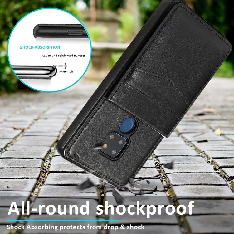 Custodia protettiva in tinta unita per PC + TPU con supporto e slot per schede, For Huawei Mate 20, For Huawei Mate 20 Lite, For Huawei Mate 30, For Huawei Mate 30 Pro