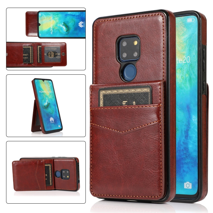 Custodia protettiva in tinta unita per PC + TPU con supporto e slot per schede, For Huawei Mate 20, For Huawei Mate 20 Lite, For Huawei Mate 30, For Huawei Mate 30 Pro