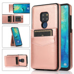 Custodia protettiva in tinta unita per PC + TPU con supporto e slot per schede, For Huawei Mate 20, For Huawei Mate 20 Lite, For Huawei Mate 30, For Huawei Mate 30 Pro