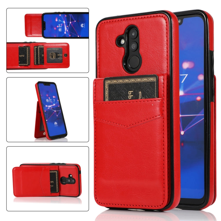 Custodia protettiva in tinta unita per PC + TPU con supporto e slot per schede, For Huawei Mate 20, For Huawei Mate 20 Lite, For Huawei Mate 30, For Huawei Mate 30 Pro