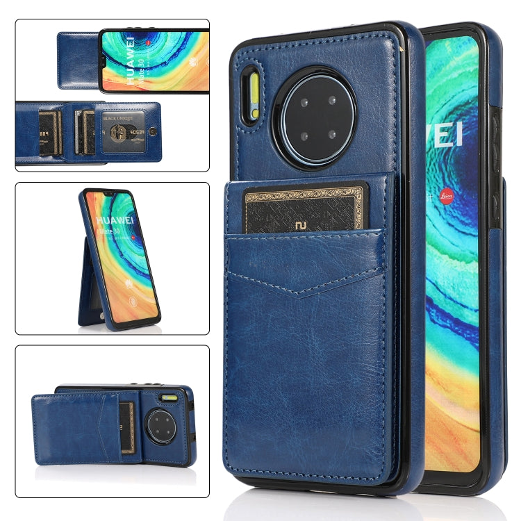 Custodia protettiva in tinta unita per PC + TPU con supporto e slot per schede, For Huawei Mate 20, For Huawei Mate 20 Lite, For Huawei Mate 30, For Huawei Mate 30 Pro