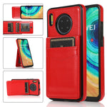 Custodia protettiva in tinta unita per PC + TPU con supporto e slot per schede, For Huawei Mate 20, For Huawei Mate 20 Lite, For Huawei Mate 30, For Huawei Mate 30 Pro