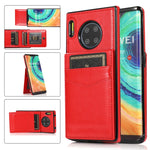 Custodia protettiva in tinta unita per PC + TPU con supporto e slot per schede, For Huawei Mate 20, For Huawei Mate 20 Lite, For Huawei Mate 30, For Huawei Mate 30 Pro