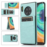 Custodia protettiva in tinta unita per PC + TPU con supporto e slot per schede, For Huawei Mate 20, For Huawei Mate 20 Lite, For Huawei Mate 30, For Huawei Mate 30 Pro