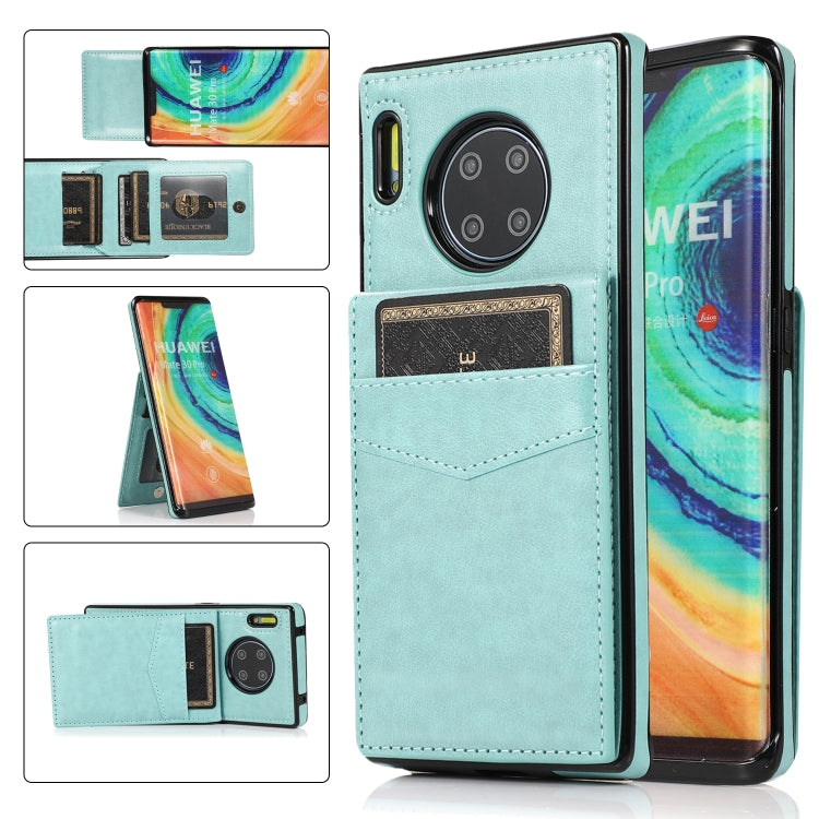 Custodia protettiva in tinta unita per PC + TPU con supporto e slot per schede, For Huawei Mate 20, For Huawei Mate 20 Lite, For Huawei Mate 30, For Huawei Mate 30 Pro