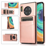Custodia protettiva in tinta unita per PC + TPU con supporto e slot per schede, For Huawei Mate 20, For Huawei Mate 20 Lite, For Huawei Mate 30, For Huawei Mate 30 Pro