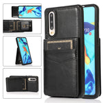 Custodia protettiva in tinta unita per PC + TPU con supporto e slot per schede, For Huawei P30, For Huawei P30 Pro, For Huawei P40