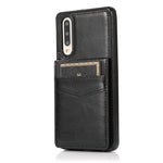 Custodia protettiva in tinta unita per PC + TPU con supporto e slot per schede, For Huawei P30, For Huawei P30 Pro, For Huawei P40