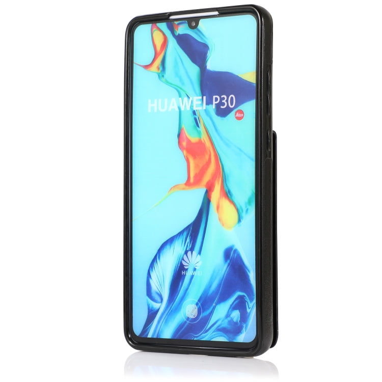 Custodia protettiva in tinta unita per PC + TPU con supporto e slot per schede, For Huawei P30, For Huawei P30 Pro, For Huawei P40