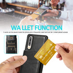 Custodia protettiva in tinta unita per PC + TPU con supporto e slot per schede, For Huawei P30, For Huawei P30 Pro, For Huawei P40