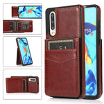 Custodia protettiva in tinta unita per PC + TPU con supporto e slot per schede, For Huawei P30, For Huawei P30 Pro, For Huawei P40