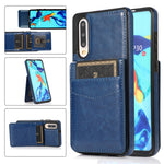 Custodia protettiva in tinta unita per PC + TPU con supporto e slot per schede, For Huawei P30, For Huawei P30 Pro, For Huawei P40
