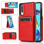 Custodia protettiva in tinta unita per PC + TPU con supporto e slot per schede, For Huawei P30, For Huawei P30 Pro, For Huawei P40