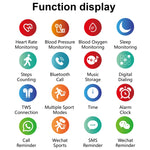 H6 Touch Screen da 1,28 pollici IP67 Orologio intelligente impermeabile, supporto chiamata Bluetooth / monitoraggio del sonno / monitoraggio della frequenza cardiaca