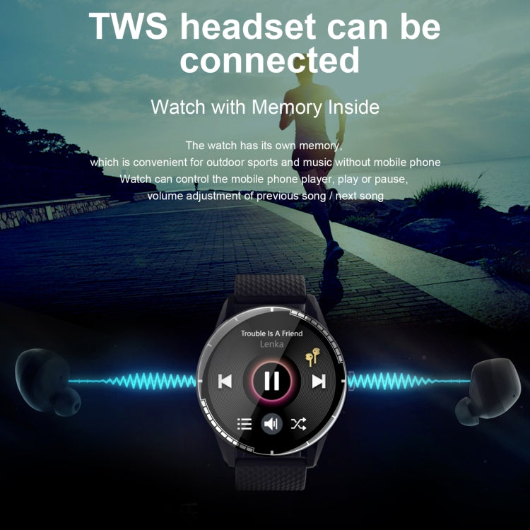 H6 Touch Screen da 1,28 pollici IP67 Orologio intelligente impermeabile, supporto chiamata Bluetooth / monitoraggio del sonno / monitoraggio della frequenza cardiaca