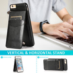 Custodia TPU con supporto e slot carte per iPhone 6