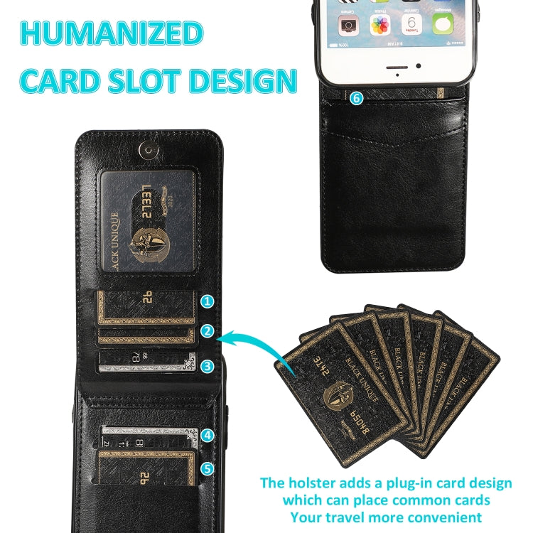 Custodia TPU con supporto e slot carte per iPhone 6