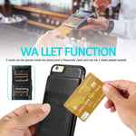 Custodia TPU con supporto e slot carte per iPhone 6