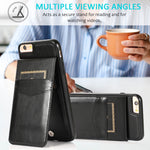 Custodia TPU con supporto e slot carte per iPhone 6