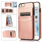 Custodia TPU con supporto e slot carte per iPhone 6