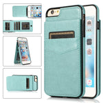 Custodia TPU con supporto e slot carte per iPhone 6