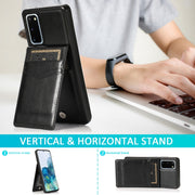 Custodia TPU con supporto e slot carte per Galaxy S20+