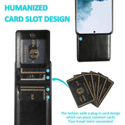 Custodia TPU con supporto e slot carte per Galaxy S20+