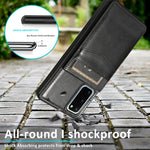 Custodia TPU con slot carte per Samsung Galaxy S20+