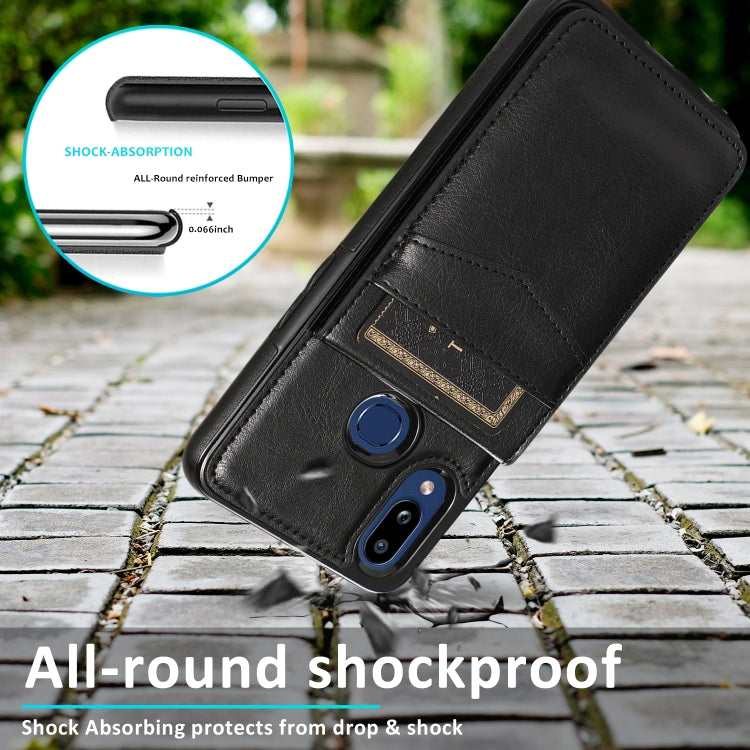 Custodia TPU con slot carte per Samsung Galaxy A10s