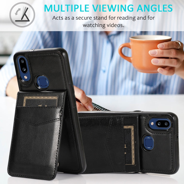 Custodia TPU con slot carte per Samsung Galaxy A10s