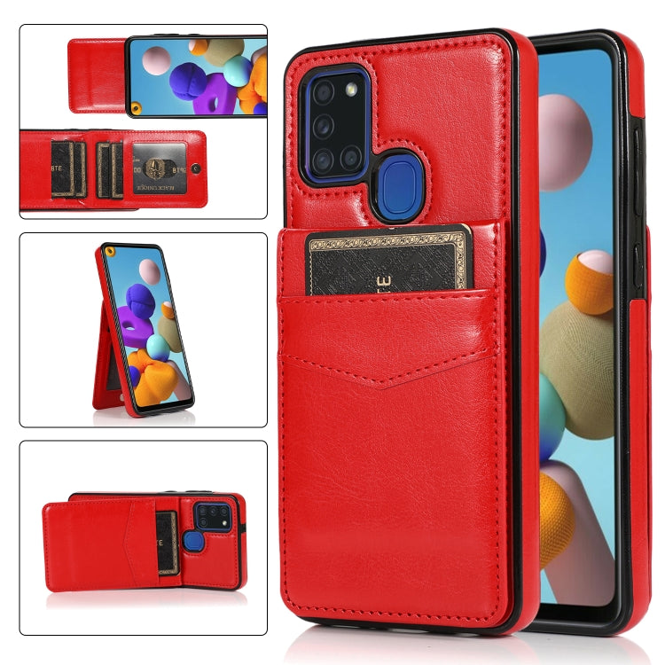 Custodia TPU con slot carte per Samsung Galaxy A21s