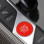 Adesivo decorativo con avvio a un pulsante in fibra di carbonio per auto per BMW Serie 3 / G20 / G05 / G06 / G07 / G14 / G29 / F40 / F44, One-button Start (Red), One-button Start (Blue), One-button Start (Black), One-button Start (Yellow)