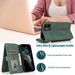 Custodia portafoglio in pelle per iPhone 12 Pro Max