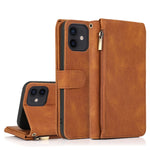Custodia portafoglio in pelle per iPhone 12 Pro Max