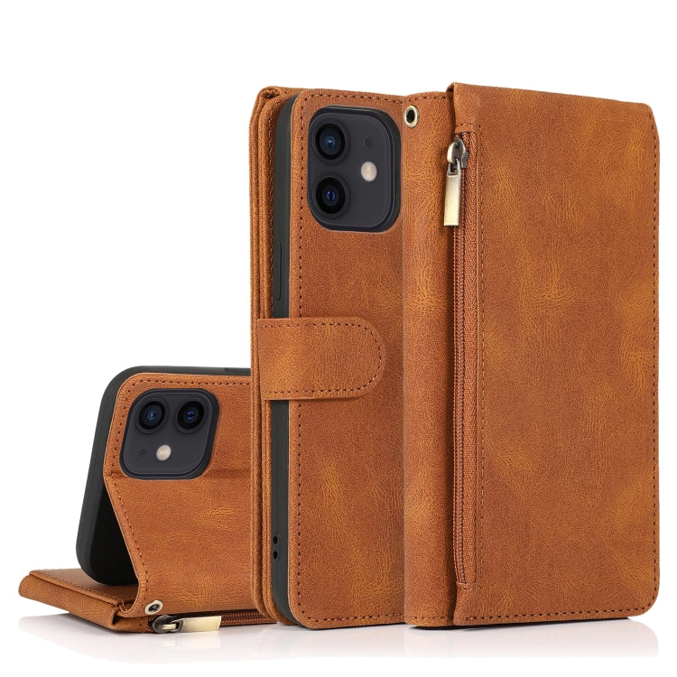 Custodia portafoglio in pelle per iPhone 12 Pro Max