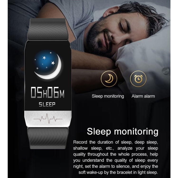 T1S schermo da 1,14 pollici IP67 braccialetto intelligente impermeabile, supporto monitoraggio dell'ossigeno nel sangue / monitoraggio della temperatura corporea / monitoraggio della frequenza cardiaca